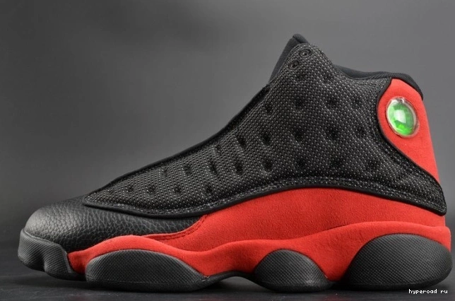 13 Jordan mens Air red black RetroBred 414571-004  0816